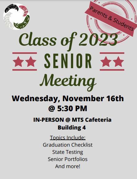 class of 2023 senior meeting