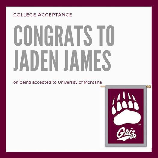 congrats to jaden james
