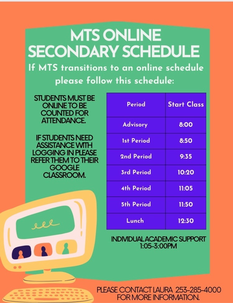 online secondary schedule 
